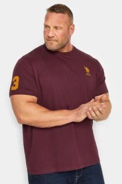 U.S. POLO ASSN. Big & Tall Burgundy Red Player 3 T-Shirt