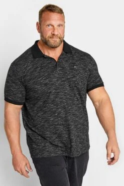 BadRhino Big & Tall Black Slub Polo Shirt 4 BadRhino Big & Tall Black Slub Polo Shirt -Urban Fitwear Sales 5a154833 f4bc 4f 208609 A