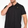 LYLE & SCOTT Big & Tall Black Core Polo Shirt