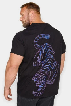 BadRhino Big & Tall Black Tokyo Tiger Print T-Shirt -Urban Fitwear Sales 607e937e 1f3b 40 208594 B