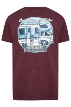 BadRhino Big & Tall Burgundy Red 'Original Ride' T-Shirt -Urban Fitwear Sales 619cba41 5ea6 4a 207991 X