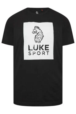LUKE 1977 Big & Tall Black Gloss Print Logo T-Shirt -Urban Fitwear Sales 658773bf a9e5 41 207441 X