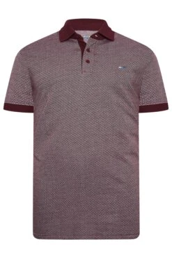 BadRhino Bad & Tall Burgundy Geometric Polo Shirt 5 BadRhino Bad & Tall Burgundy Geometric Polo Shirt -Urban Fitwear Sales 66af2ed6 4d84 40 208090 X