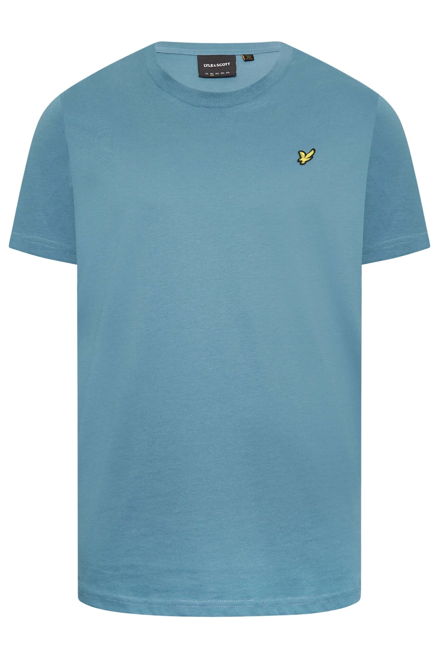 LYLE & SCOTT Big & Tall Mid Blue Core T-Shirt 3 LYLE & SCOTT Big & Tall Mid Blue Core T-Shirt - Image 3