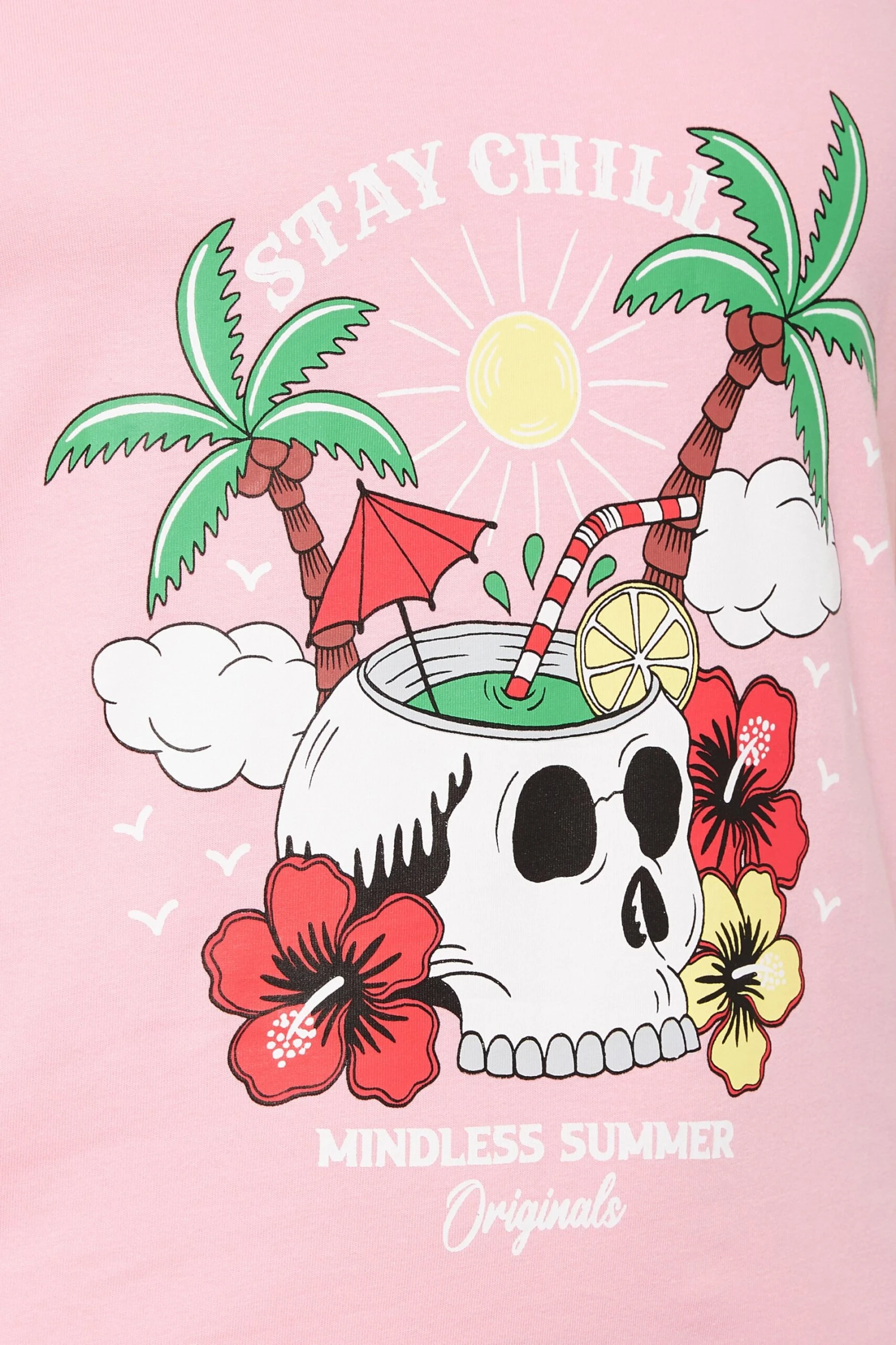 BadRhino Big & Tall Pink 'Stay Chill' Print Vest 2 BadRhino Big & Tall Pink 'Stay Chill' Print Vest - Image 2