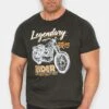 BadRhino Big & Tall Grey Legendary Biker T-Shirt