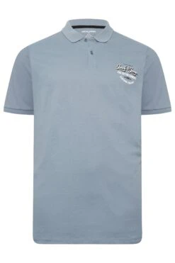 JACK & JONES Big & Tall Charcoal Grey Logo Print Polo Shirt 5 JACK & JONES Big & Tall Charcoal Grey Logo Print Polo Shirt -Urban Fitwear Sales 6de9715b c353 44 207292 X