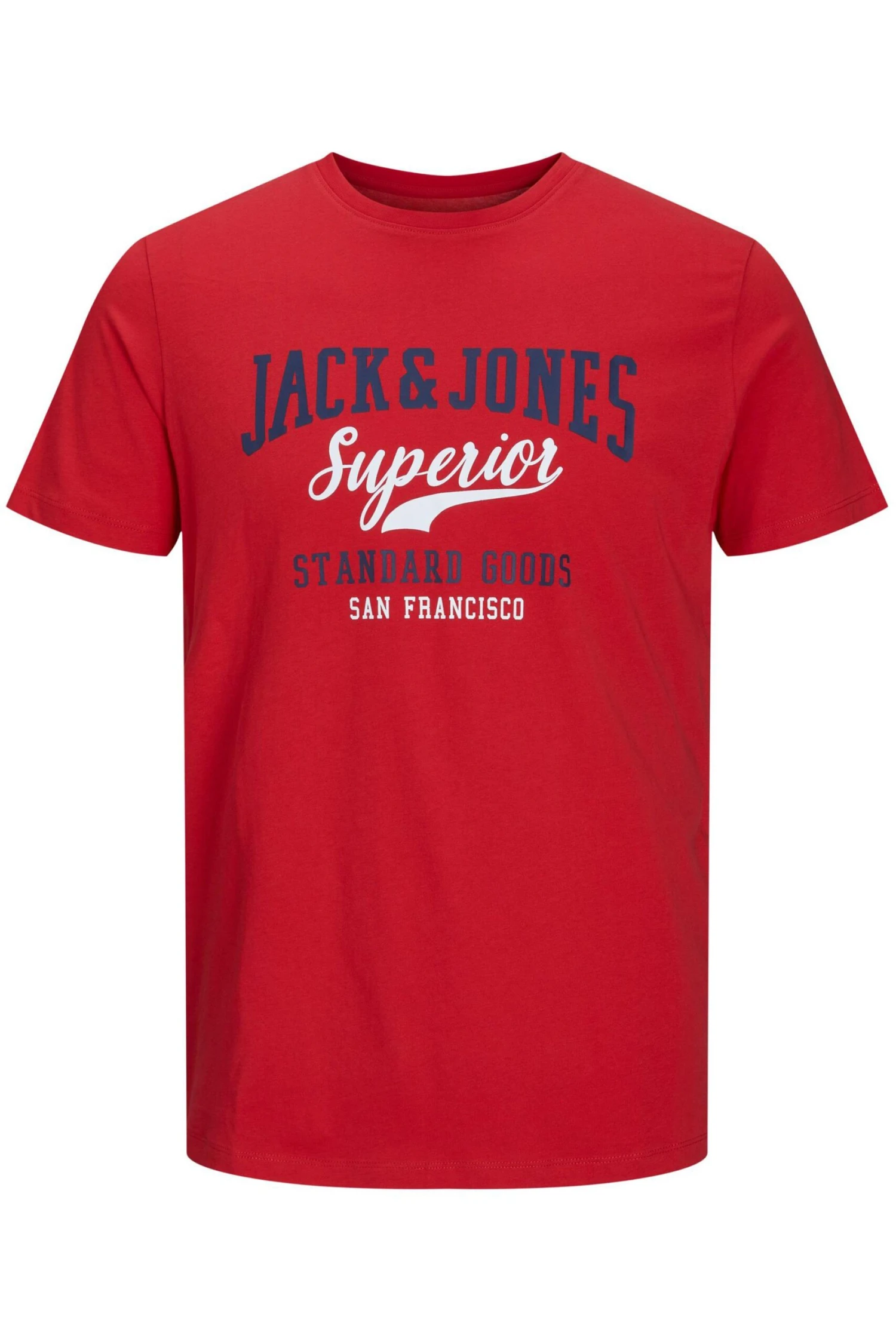JACK & JONES Big & Tall Red 'Superior' Printed Logo T-Shirt 2 JACK & JONES Big & Tall Red 'Superior' Printed Logo T-Shirt - Image 2