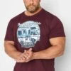 BadRhino Big & Tall Burgundy Red 'Original Ride' T-Shirt