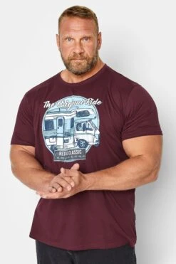 BadRhino Big & Tall Burgundy Red 'Original Ride' T-Shirt