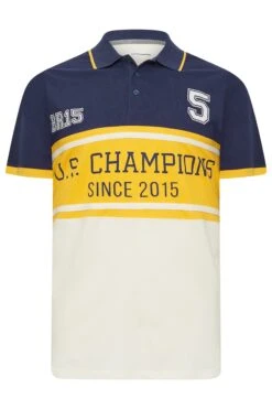 BadRhino Big & Tall Navy Blue & Yellow BR15 Champions Polo Shirt -Urban Fitwear Sales 73f06949 9466 4e 208104 X