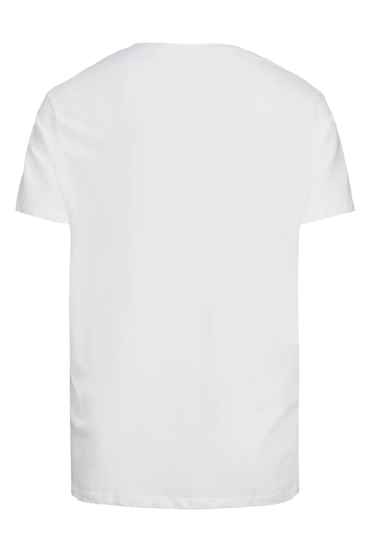 JACK & JONES Big & Tall White Printed Logo T-Shirt 3 JACK & JONES Big & Tall White Printed Logo T-Shirt - Image 3