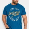 JACK & JONES Big & Tall Navy Blue Short Sleeve T-Shirt