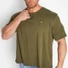 LYLE & SCOTT Big & Tall Khaki Green Core T-Shirt