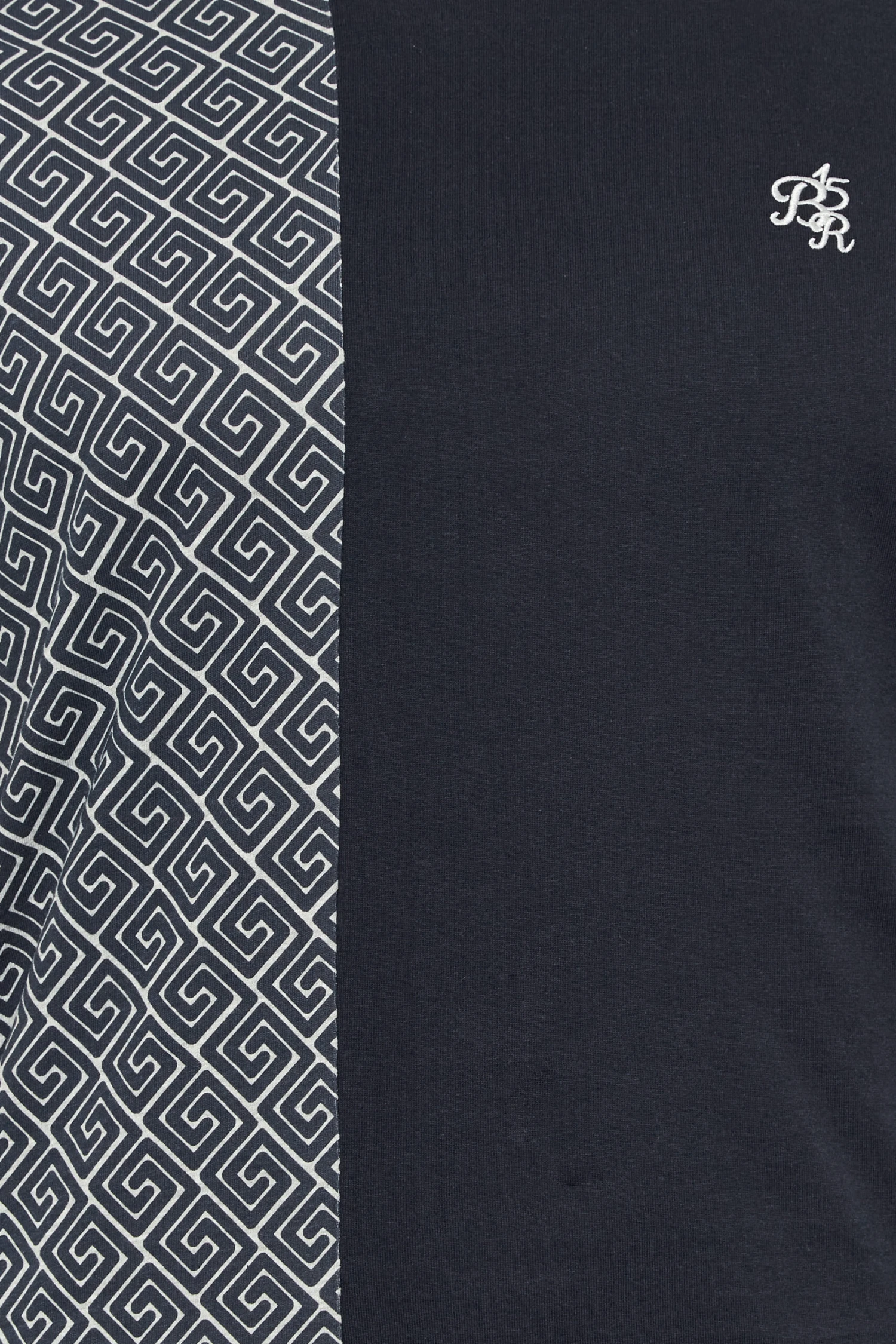 BadRhino Big & Tall Navy Blue & Grey Aztec Print Short Sleeve T-Shirt 2 BadRhino Big & Tall Navy Blue & Grey Aztec Print Short Sleeve T-Shirt - Image 2