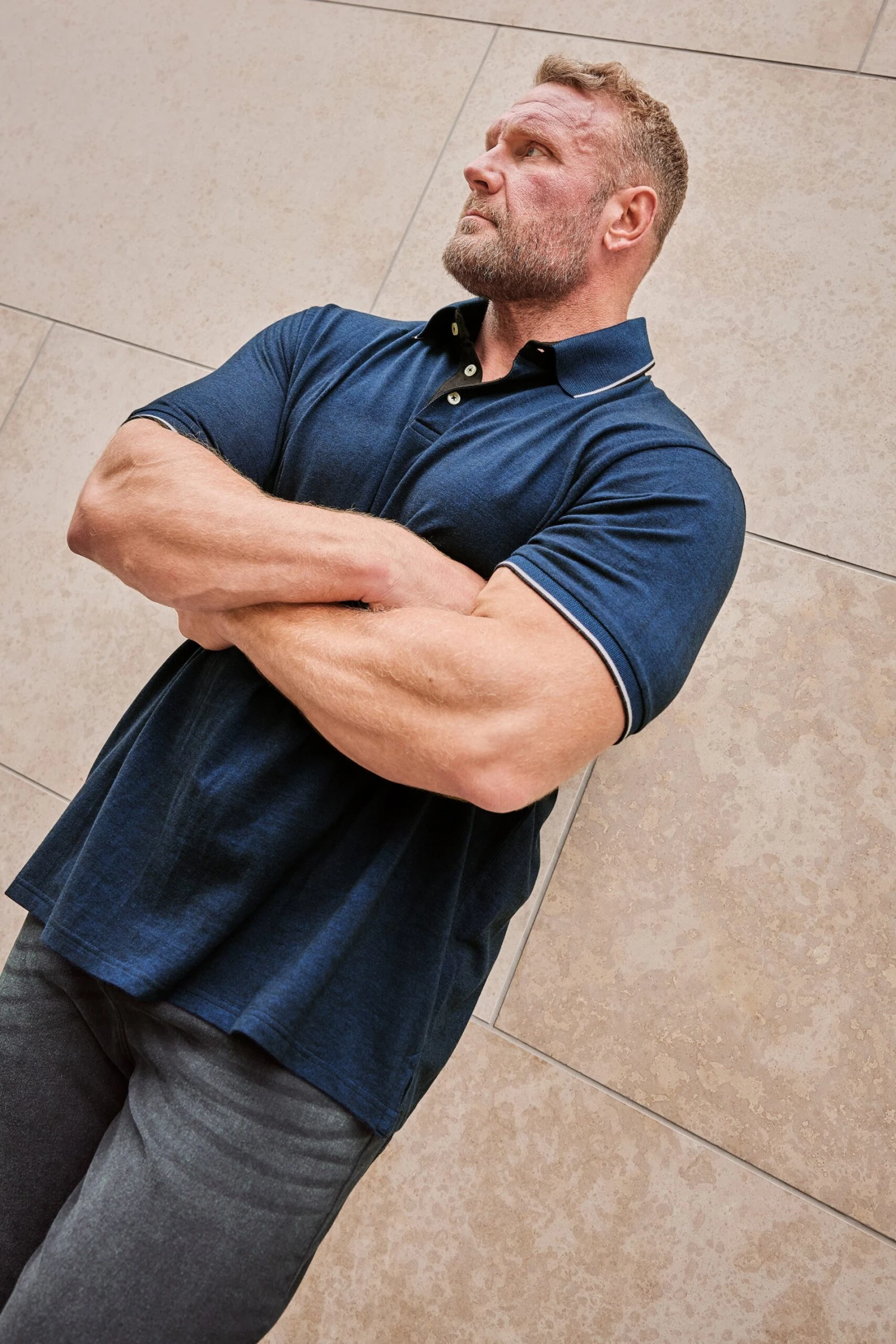 BadRhino Big & Tall Dark Blue Birdseye Polo Shirt 1 BadRhino Big & Tall Dark Blue Birdseye Polo Shirt