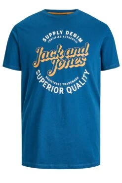 JACK & JONES Big & Tall Navy Blue Short Sleeve T-Shirt 3 JACK & JONES Big & Tall Navy Blue Short Sleeve T-Shirt -Urban Fitwear Sales 8866af14 1d25 4e 208303 X