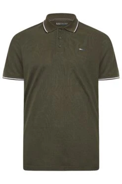BadRhino Big & Tall Forest Green Tipped Core Polo Shirt 5 BadRhino Big & Tall Forest Green Tipped Core Polo Shirt -Urban Fitwear Sales 8ba546d5 65a6 4b 207413 X
