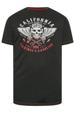 D555 Big & Tall Black California Skull T-Shirt -Urban Fitwear Sales 916e5471 8c1f 40 207637 X