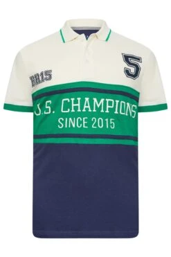 BadRhino Big & Tall Navy Blue & Green BR15 Champions Polo Shirt -Urban Fitwear Sales 92f8b824 df4c 40 208103 X