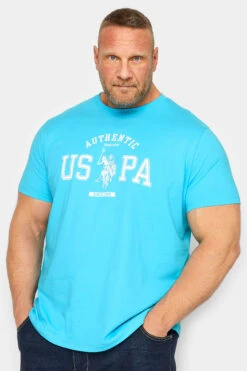 Urban Fitwear Sales 13 U.S. POLO ASSN. Big & Tall Light Blue Authentic T-Shirt