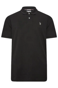 U.S. POLO ASSN. Big & Tall Black Core Polo Shirt -Urban Fitwear Sales 9bcb958c abd7 4d 207878 X