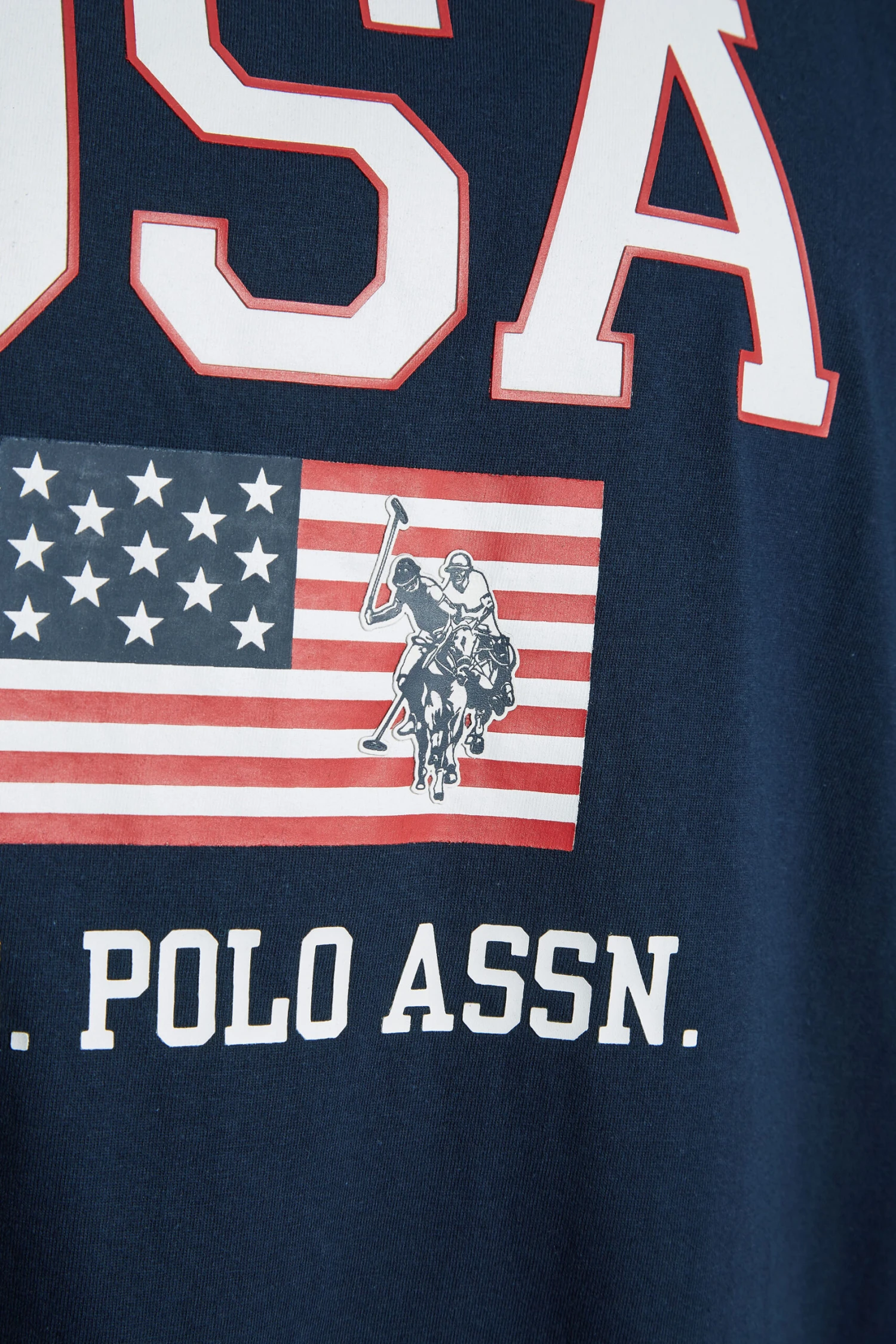 U.S. POLO ASSN. Big & Tall Navy Blue USA Print T-Shirt 2 U.S. POLO ASSN. Big & Tall Navy Blue USA Print T-Shirt - Image 2