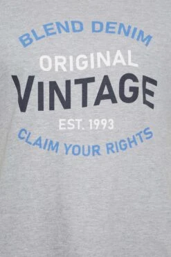 BLEND Big & Tall Grey Vintage Logo T-Shirt -Urban Fitwear Sales a48c4c42 8768 49 207547 Z