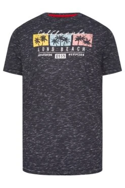 D555 Big & Tall Navy Blue Navy California Printed T-Shirt -Urban Fitwear Sales a4cd38a0 6977 42 207633 X