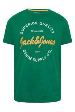 JACK & JONES Big & Tall Bright Green Printed Crew Neck T-Shirt -Urban Fitwear Sales a79f66e7 45d8 41 207301 X