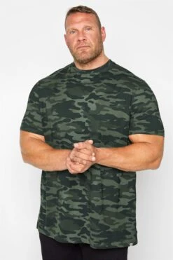 D555 Big & Tall Green Camouflage T-Shirt
