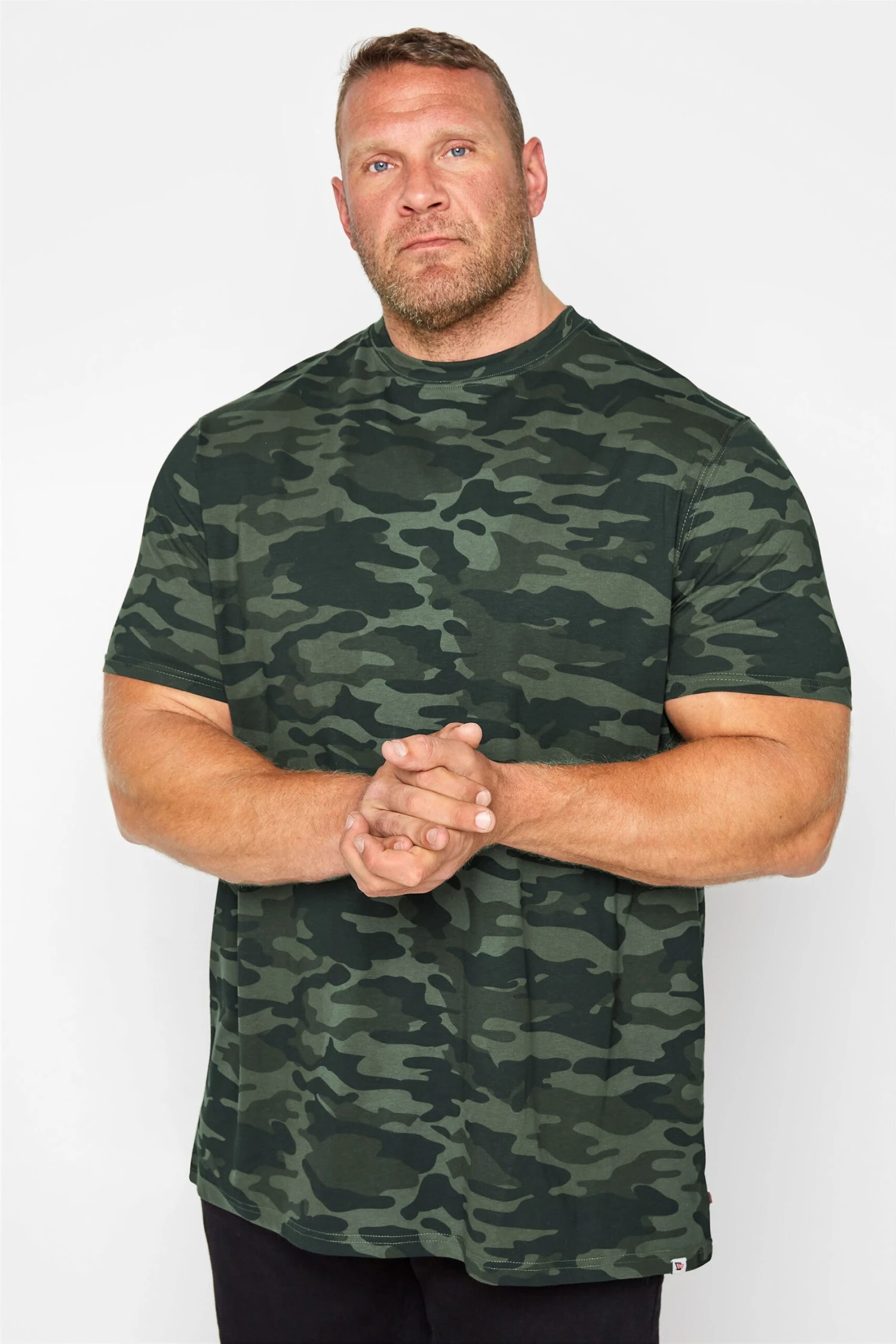 D555 Big & Tall Green Camouflage T-Shirt 1 D555 Big & Tall Green Camouflage T-Shirt