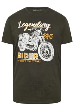 BadRhino Big & Tall Grey Legendary Biker T-Shirt -Urban Fitwear Sales ac58c2eb 1baf 49 207954 X