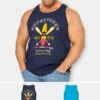 BadRhino Big & Tall 2 PACK Blue 'Supertubes' Print Vests