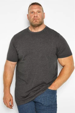 D555 Big & Tall Charcoal Grey Core T-Shirt