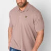 LYLE & SCOTT Big & Tall Hutton Pink Core Polo Shirt