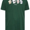 BEN SHERMAN Big & Tall Green Helmets Print T-Shirt