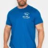 BadRhino Big & Tall Blue Venice Beach Print T-Shirt