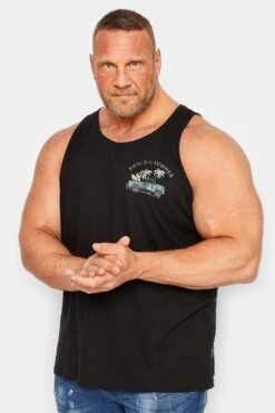 BadRhino Big & Tall Black 'Endless Summer' Vest