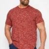 BadRhino Big & Tall Red Injected Slub T-Shirt
