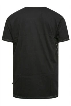 KAM Big & Tall Black 'Catch The Waves' Christmas T-Shirt -Urban Fitwear Sales c88825c6 03b1 4a 208474 Y