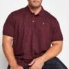 LYLE & SCOTT Big & Tall Burgundy Red Core Polo Shirt