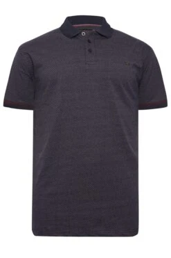 KAM Big & Tall Navy Blue Polka Dot Polo Shirt -Urban Fitwear Sales cb4825f4 25b8 41 207767 X