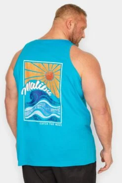 BadRhino Big & Tall Blue Malibu Vest Top -Urban Fitwear Sales cc319a63 623e 41 207933 B