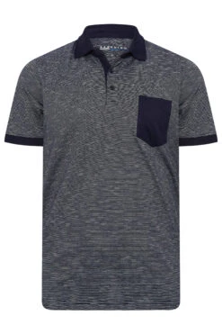 BadRhino Big & Tall Navy Blue Stripe Polo Shirt -Urban Fitwear Sales cf1225f2 97de 4d 208081 X