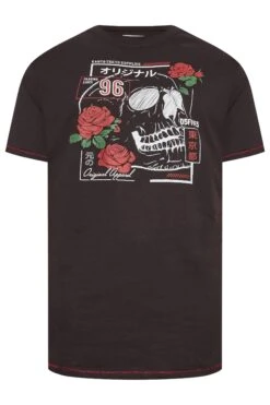 D555 Big & Tall Black Couture Skull Print T-Shirt -Urban Fitwear Sales d0526be6 6af2 49 208399 X