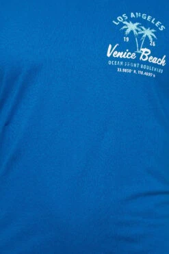 BadRhino Big & Tall Blue Venice Beach Print T-Shirt -Urban Fitwear Sales d0ffee72 884d 40 207985 Z
