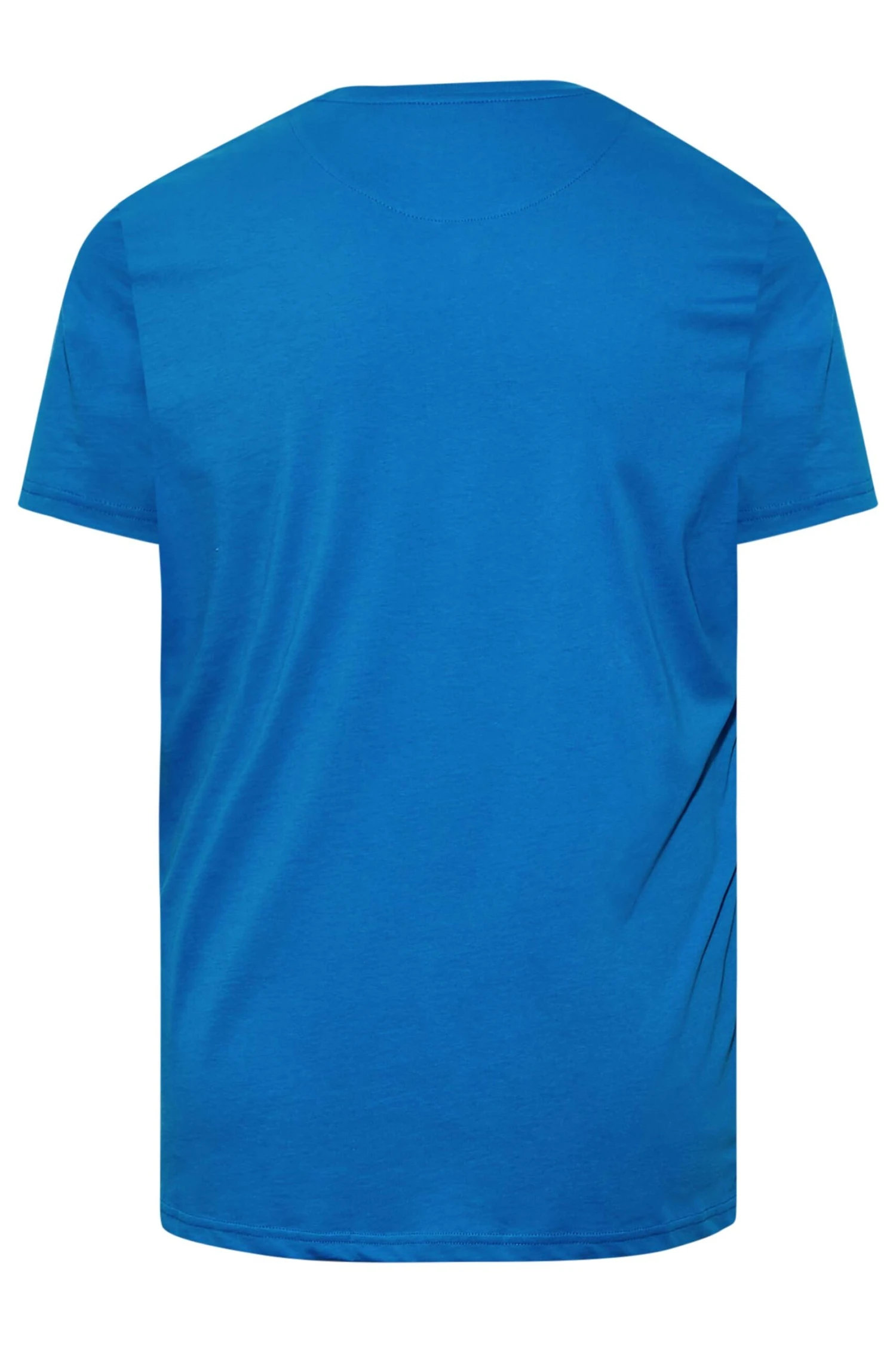 LYLE & SCOTT Big & Tall Blue Crew Neck T-Shirt 3 LYLE & SCOTT Big & Tall Blue Crew Neck T-Shirt - Image 3