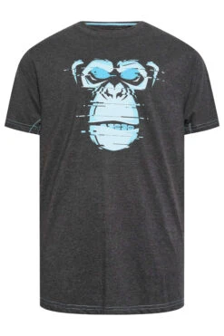 KAM Big & Tall Charcoal Grey Gorilla Print T-Shirt -Urban Fitwear Sales d64ce2ec 781f 47 208440 X