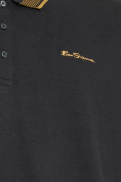 BEN SHERMAN Big & Tall Black Chevron Collar Polo Shirt -Urban Fitwear Sales d771826b a445 43 208347 3